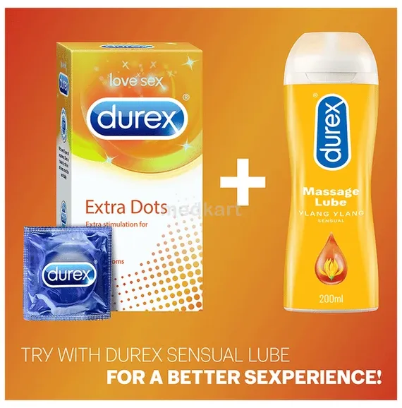 durex extra dots condom 3's